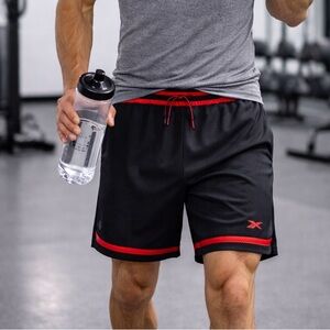 Reebok Athletic Training Shorts 7” Inseam Mesh Performance Gym black men’s XXL